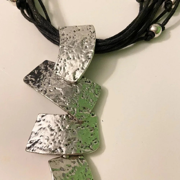 Fashion Necklace Multi Row Layered 24 Inch Statement Piece Necklace - Picture 3 of 12